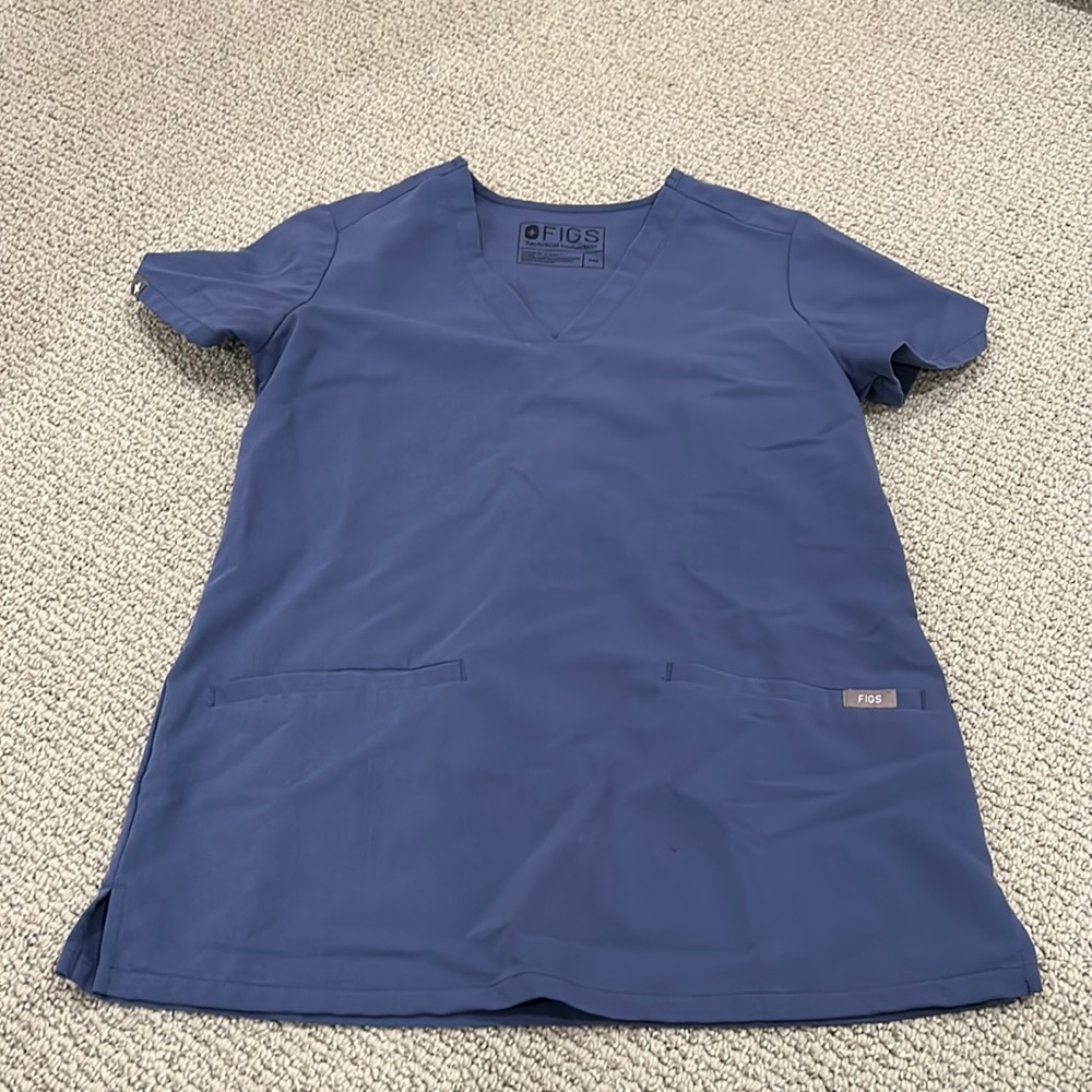 XXS figs scrub top